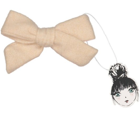 WOOL BOW CLIP - KNOT Hairbands