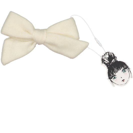 WOOL BOW CLIP - KNOT Hairbands