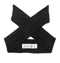 Load image into Gallery viewer, Wrap Bow Headwrap // Black KNIT - KNOT Hairbands