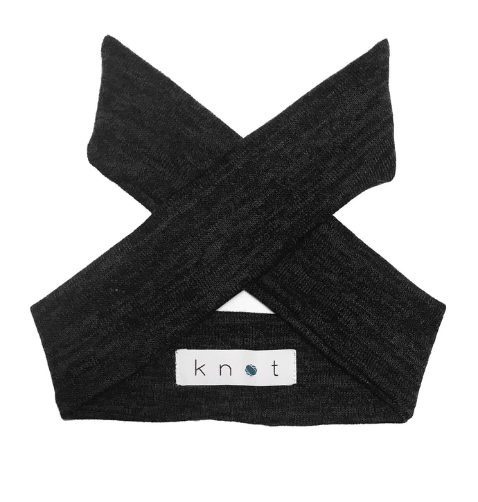 Wrap Bow Headwrap // Black KNIT - KNOT Hairbands