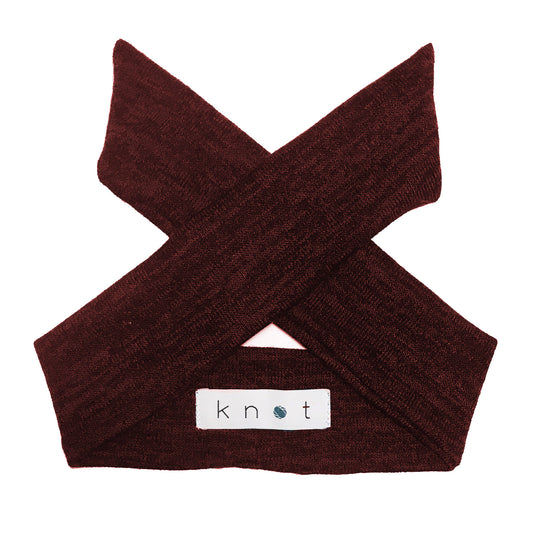 Wrap Bow Headwrap // Wine KNIT - KNOT Hairbands