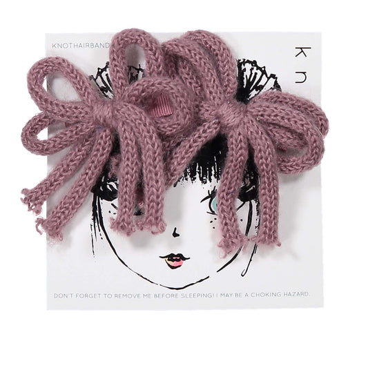 YARN MINI BOW CLIP SET - KNOT Hairbands