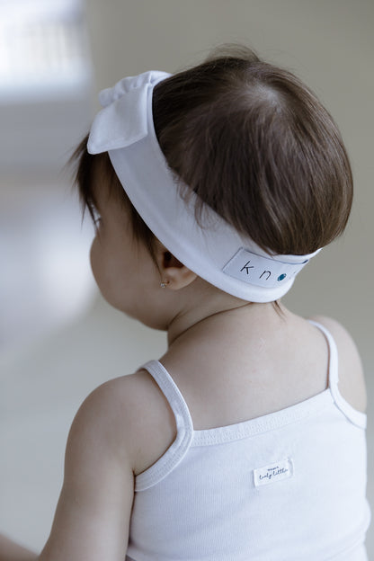 Mini Bow Headwrap // Blush - KNOT Hairbands