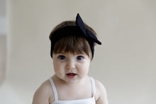 Load image into Gallery viewer, Mini Bow Headwrap // Black - KNOT Hairbands