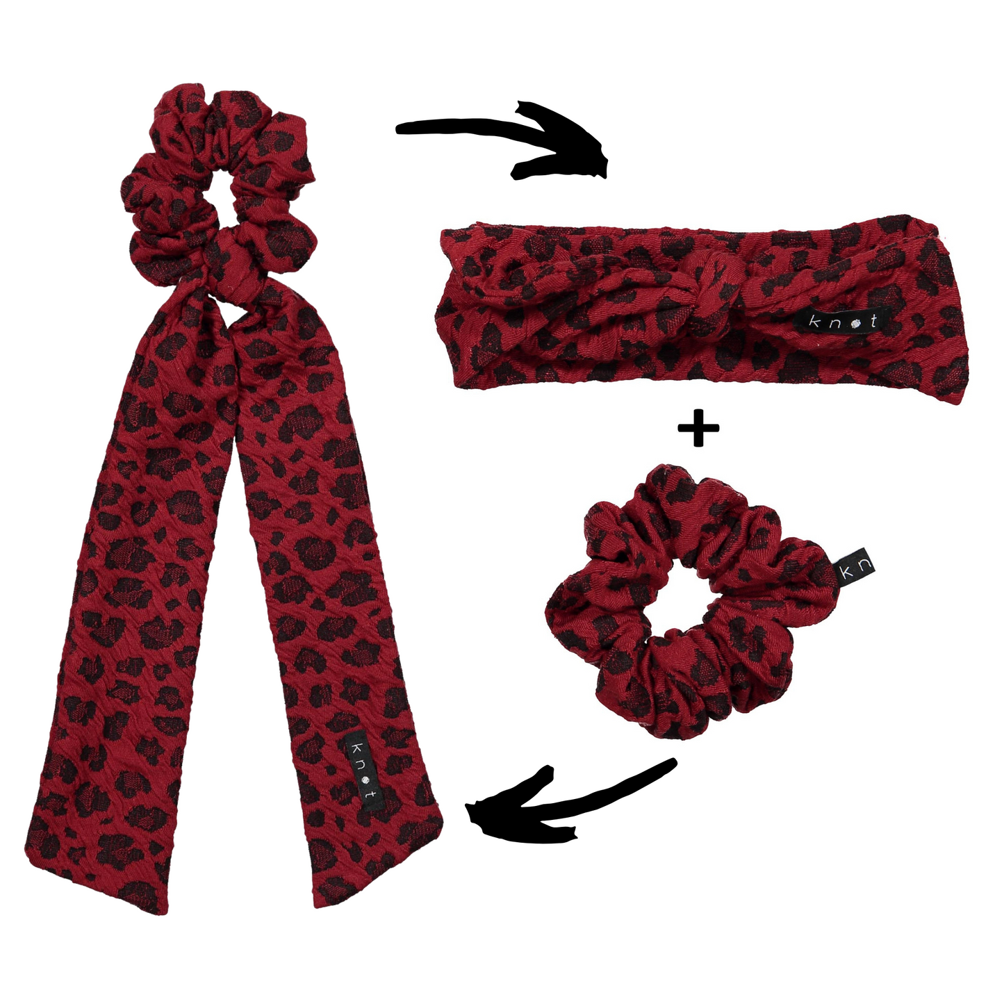 RHYTHM PRINT SCRUNCHIE - KNOT Hairbands